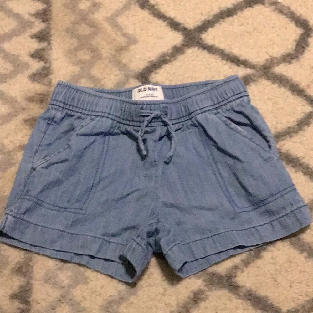Girls faux denim shorts size small